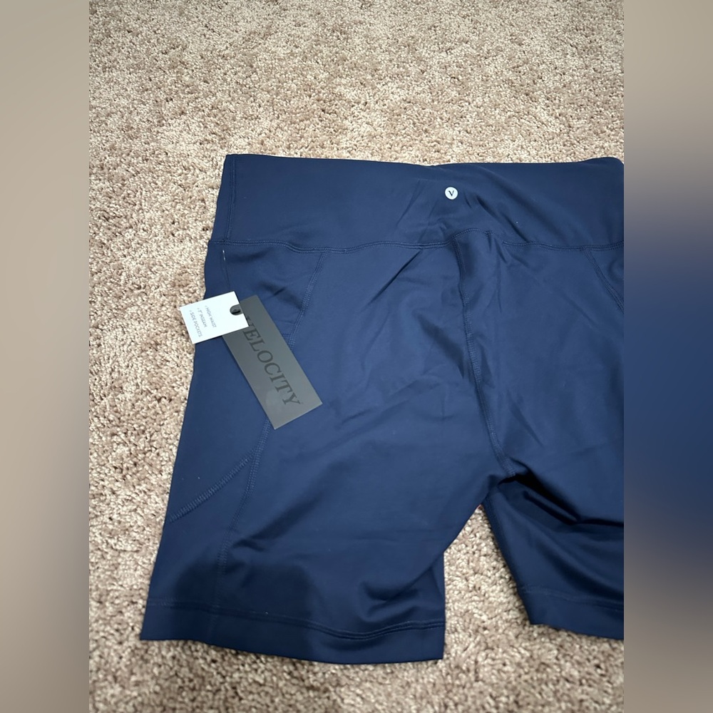 NWT VELOCITY Navy Women's Biker Shorts (SIZE: 2X) - Picture 12 of 13